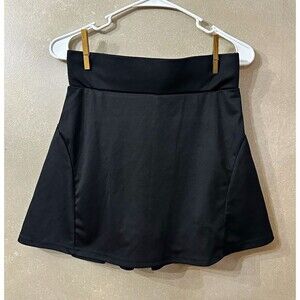 Werena Black Athletic Skort Running Tennis Golf Skirt Built In Shorts Medium M